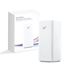 5G CPE 6, H165, bahnbrechender 5G-A SIM-Router, DL 11, 7 Gbps/Wi-Fi 7 BE3600, 2, 5 GE LAN/WAN-Port, 12dBi Hochleistungsantenne für zusätzliche Reichweite, 30 Monate Garantie