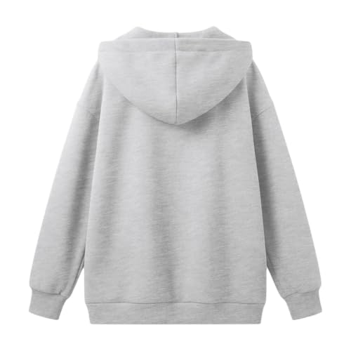Sudadera de manga larga para mujer en algodón con botones funcionales y capucha 7
