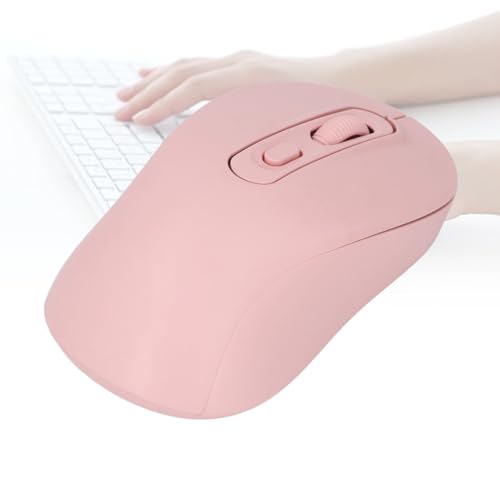 Ratón portátil para computadora rosa, ideal para trabajar en remoto con tu tableta 7