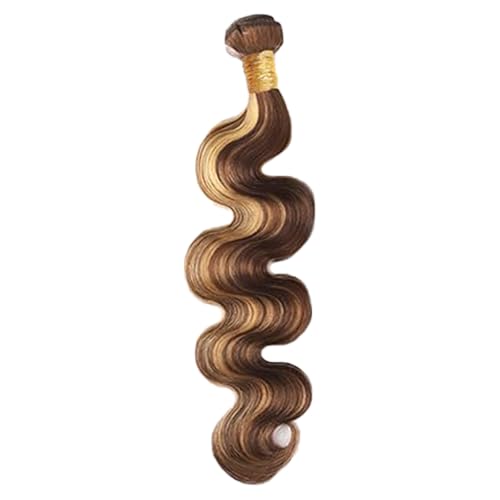 Extensiones de cabello humano natural Body Wave rubio con mechas P427 2