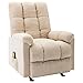 Produktbild vidaXL Massagesessel mit Heizung Elektrisch Drehbar TV Sessel Fernsehsessel Relaxsessel Ruhesessel Polstersessel Liegesessel Creme Stoff