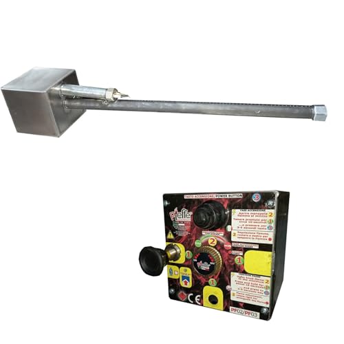Bruciatore professionale a Gas GPL o METANO per Forno a Legna ad accensione elettronica (PF03)