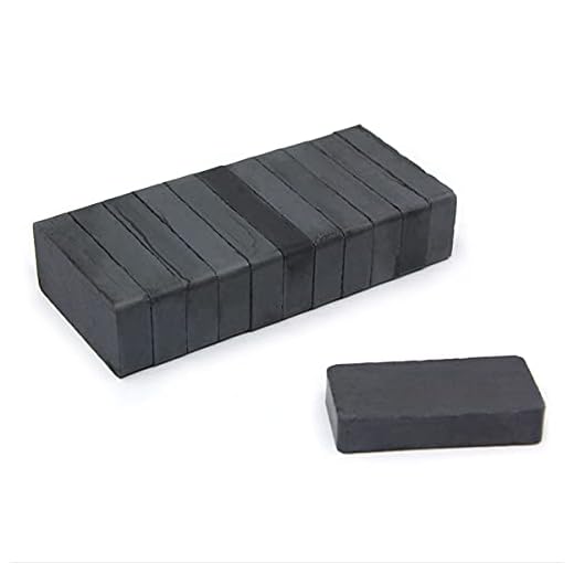 CMS Magnetics Ceramic Magnet 1 7/8" x 7/8" x 3/8" Rectangular Magnets, Package of 12 Ceramic 8 Hard Ferrite Magnets