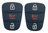 Replacement Key Fob Button Pad fit for 2010-2013 Kia Soul 2012-2014 Kia Rio Sportage Folding Flip Keyless Entry Key Fob Case Shell (3 Button)