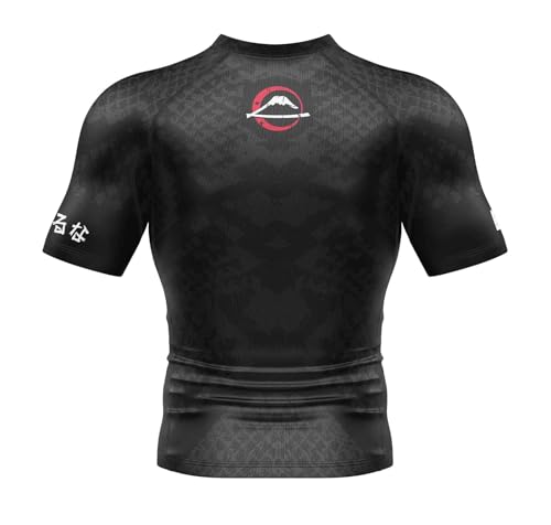 FUJI Oni vs Anaconda Short Sleeve Rashgaurd Black4