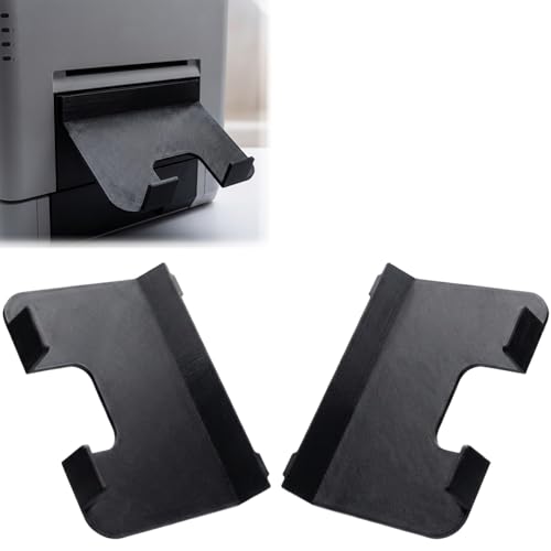 semihacker 2 Pack Photo Printer Output Tray Replacement for DNP DS-RX1Hs Printer,Sturdy and Durable, Easy to Install Without Tools,with Anti-Slip Baffle（Black）