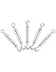 QWORK® 5 Stück M5 Spannschloss 304 Edelstahl, Verstellbare Haken Und Öse Drahtspanner, Spannhaken