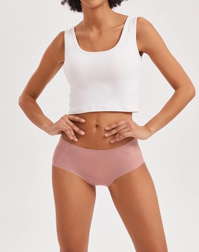 Image of INNERSY Women's Seamless No Show Hipster Panties Invisible Light Underwear 3-Pack