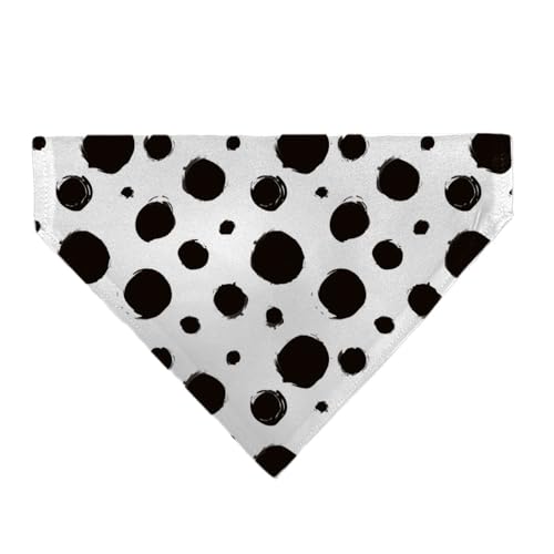 Buckle-Down PB-WDY734 Disney Pet Bandana 101 Dalmatians Cruella Spots White Black Slip On Collar Bandana Only cover