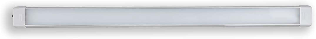 Raycharm LED Interior Utility Light Fixture 34.2" x 2.6", High Lumen-Output Low Current Draw Energy Efficient, Frosted Lens 6000K Cool-White Even Diffused Beam, On/Off Rocker Switch 12V-24V DC, 1-Pack