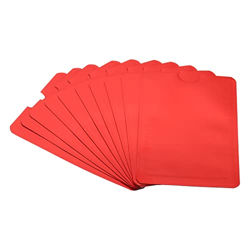 Fundas de bloqueo RFID PATIKIL protectoras de aluminio anti robo color rojo