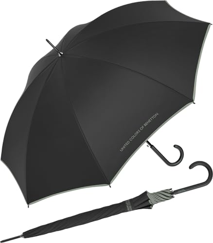 Benetton Stockschirm Long Automatik FS 2024 - black-iceberg green