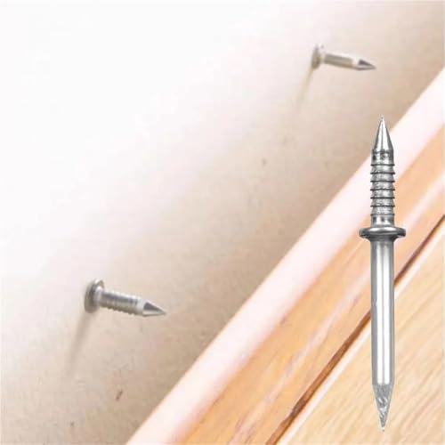 Clavos invisibles de doble cara para instalación y fijación de zócalos, alta resistencia, 600 unidades miniatura 3