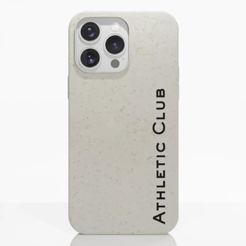 Coque iPhone 15 Pro Max Athletic Club protection végétale anti-choc noire