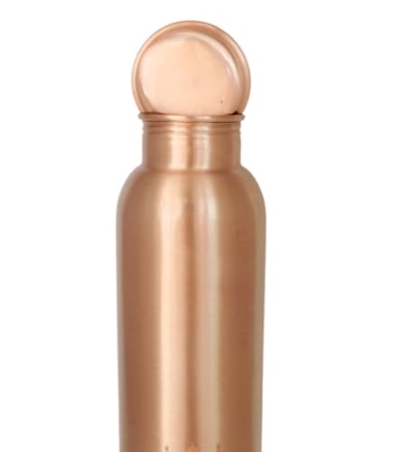Image of MaatirDesigns Beaten Copper Water Bottle with Etched Taj Mahal Design | Large Reusable Bottle | Elegant Heritage-Inspired Copper Bottle for Healthy Lifestyle, Gifting & Daily Use
