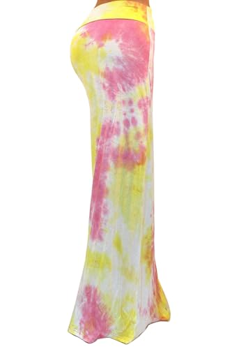 Vivicastle Women's USA Asymmetric Striped Fold Over Waist Long Maxi Skirt4