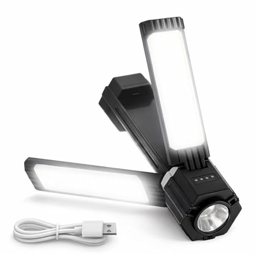 Image of Rechargeable Foldable Camping Lights Rechargeable, 3000mAh PowerBank, 1500 LM Portable Flashlight, 5 Modes LED Tent Lights for Camping,Essential Waterproof Camping Light for Hiking, Camping Essentials
