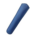 Medidas: 25 x 6.5 cm Funda de abanico de piel legítima, color azul. Protector abanico piel azul. Abaniquera azul