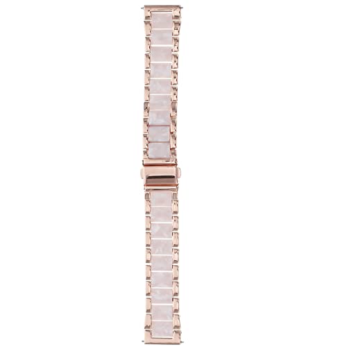 Bracelet montre acier inoxydable FRCOLOR chic homme maillons robustes rose doré