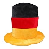 Mützenfritze Fanmütze, Filzhut in Schwarz Rot Gelb, Fanhut, Fußball Fanartikel, Deutschland, Germany