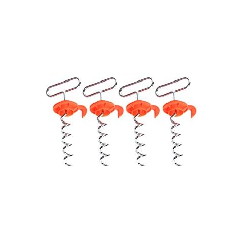 IntelliLeash EZ-Tent-Stayk (4 Pack): Secure Stakes for Tents, Canopies, & More - No Hammer Needed! Cover