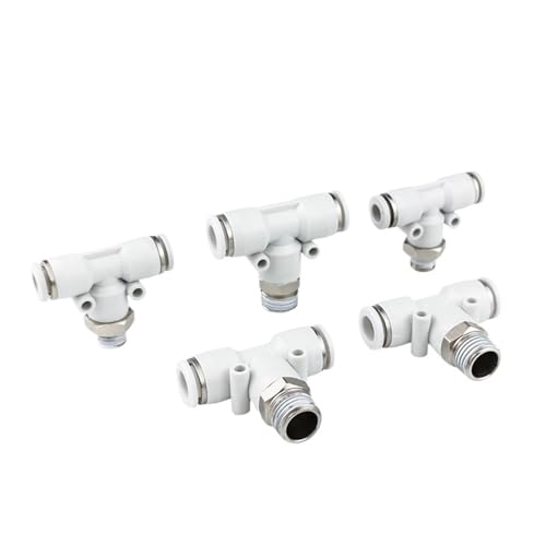 Conector rápido PCF de 8mm a rosca 1/4 para mangueras neumáticas 3