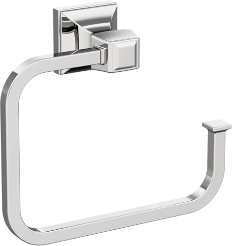Image of Amerock Mulholland 5-3 /4 inch Chrome Towel Ring
