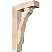 Ekena Millwork BKT0604X18X30LEC05SDF Legacy Block Smooth Bracket w/Offset Brace, Douglas Fir