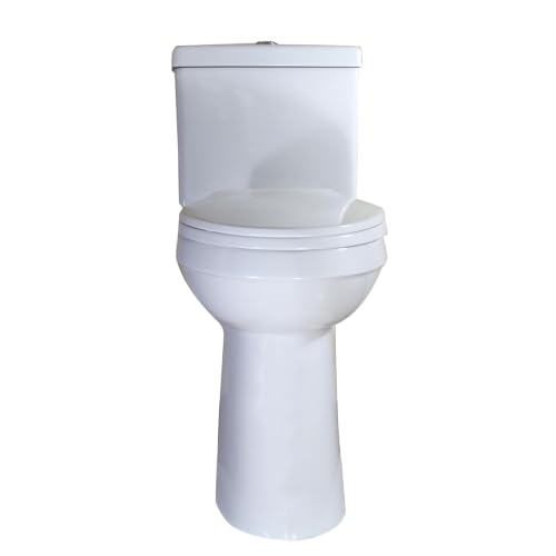 Image of 21-Inch Tall Two Piece Toilet, Soft Close Seat, Dual Flush