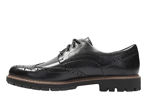 Clarks Batcombe Wing, Brogues Homme, Noir (Black Leather), 45 EU