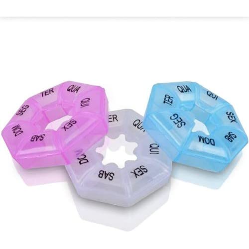 Kit Porta Comprimidos + Cortador De Metal (Azul)