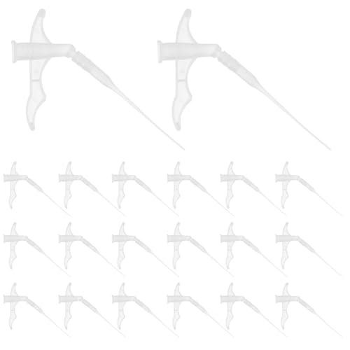 Sewroro 20 Unidades Tubos de Extensión para Pistola de Espuma Boquillas Plásticas para Sellador Conector Preciso para Espacios Estrechos Compatible con Tubos de Sellado Reparaciones y