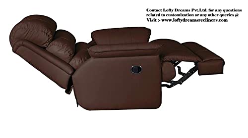 Image of Elegant Recliner Sofa 1 Seater - Supreme Comfort, Durable Manual Recliner Chair Design, and 5-Year Warranty for Reliability
