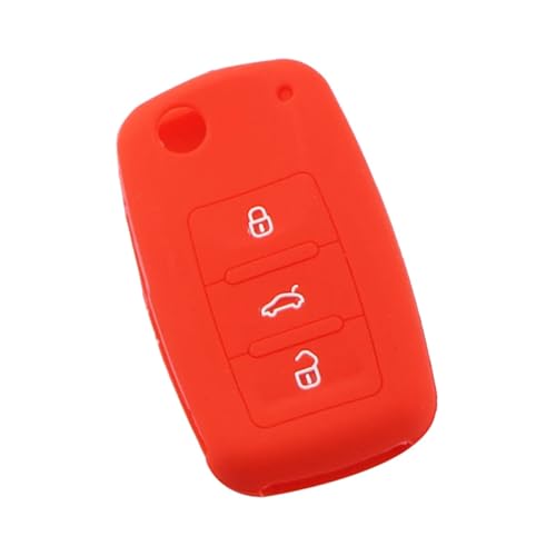 Funda llave para VW Scirocco y EOS con acabado elegante para mando protector de 3 botones 7
