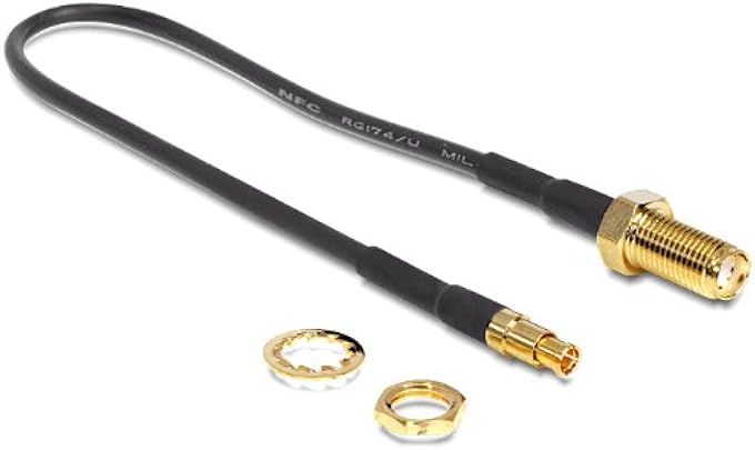 DeLOCK 88484 cavo coassiale SMA TS-9 0 2 Nero DeLOCK 88484 cavo coassiale SMA TS-9 0 2 Nero