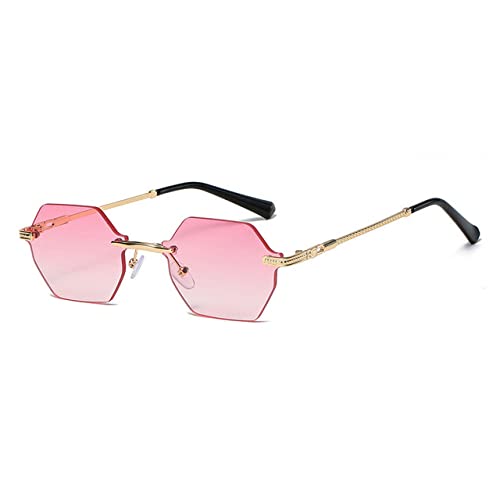 Lunettes de soleil octogonales légères pour éviter les maux de nez monture fine sans contour