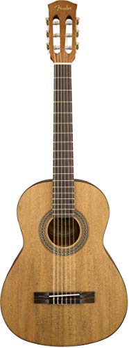 Fender Fa-15N 3/4-Size Kids Classical Guitar - Natural Learn-To-Play Bundle With Gig Bag, Tuner, Fender Play Online Lessons, And Austin Bazaar Instructional Dvd #TOP1