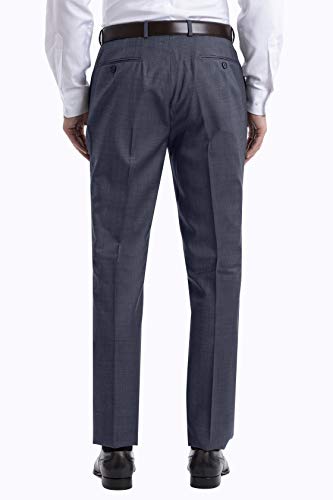 Calvin Klein Men's Slim Fit Suit Separates, Medium Blue Sharkskin, 40W X 32L(Pants) #TOP4
