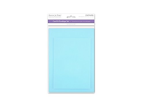 Forever in Time A6 Karten und Umschläge, 6 Sets, 11,4 x 15,2 cm, blau Cover