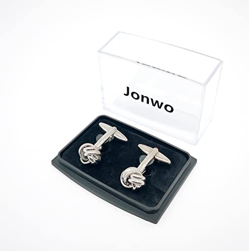 Knot Cufflinks in Gift Box Cuff Links for Men Lady Daily Wear Business Wedding Party Tuxedo Shirt Birthday Gift3
