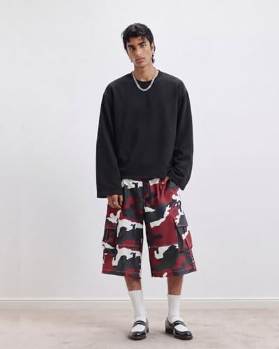 Image of Full Sleeve White & Black Cotton Oversized Solid Men's T-Shirt | Crew Neck Relaxed Fit Long Sleeve Tee | Breathable Winter Layering Essential | Sizes S to XL | TS115-BLK-S