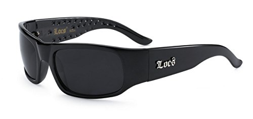Locs 8LOC9004-BK Polish Black Men'S Sunglasses