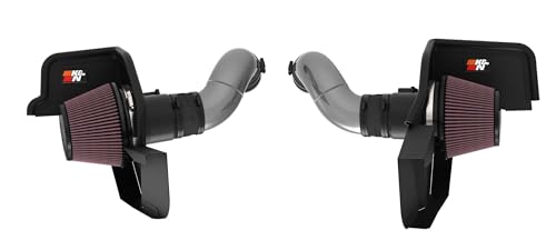 K&N Cold Air Intake System: High-Flow Air Filter, Increase Performance & Acceleration: Compatible with 2024-2025 Ford: Mustang, 69-3541TC
