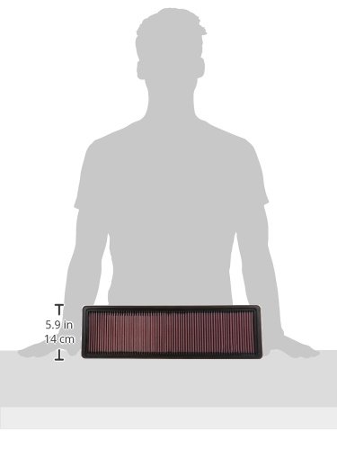 Image of K&N Engine Air Filter: Increase Power & Acceleration, Washable, Premium, Replacement Car Air Filter: Compatible with 1977-1995 PORSCHE 928, 33-2591