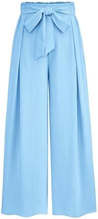 PRETTYGARDEN Women's Wide Leg Work Pants Business Casual High Waisted Loose Palazzo Trouser Summer Clothes