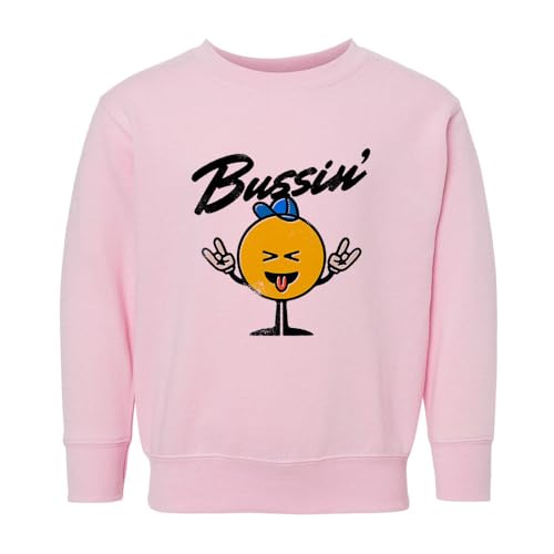 Bussin' Kids Sweatshirt Toddler 4T Pink