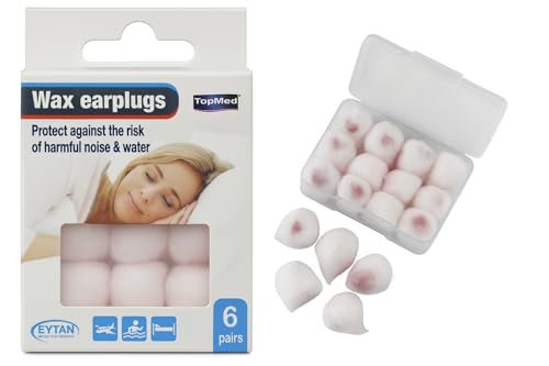 Tapones de cera para los oídos para dormir y nadar, reutilizables, con cancelación de ruido, bloqueo de sonido y reducción
