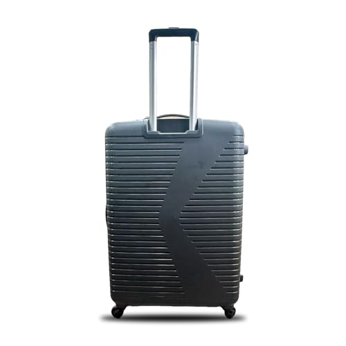 Image of VIP Hard Trolley Bags Set Polycarbonate Sera (Set Of 3 Pieces) Small Medium And Large 4 Spinner Wheels Unisex Hardsided Luggage (K Dark Grey), 54 Cm
