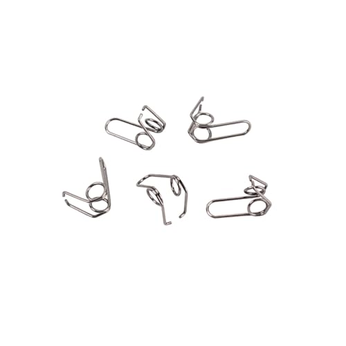 BESTonZON Trompeten Ersatzteile 5 Stück Nickelbeschichtete Schrauben Für Wasserschlüssel Spuckventil Federn Blechblasinstrument Zubehör