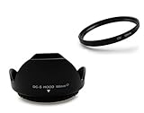 El kit incluye un parasol para XF 18-55 mm 1: 2.8-4 R LM OIS, un filtro UV para rosca de filtro de 58 mm